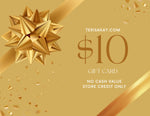 picture of gold $10 gift card