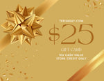 picture of gold $25 gift card