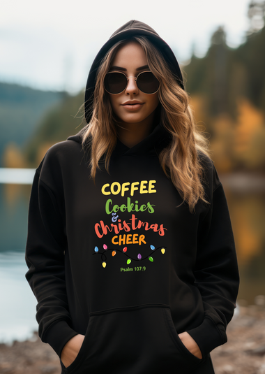 Coffee, Cookies and Christmas Cheer Hoodie Sweatshirt