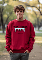 I Wasn't Made for Winter Sweatshirt with Philippians 4:13