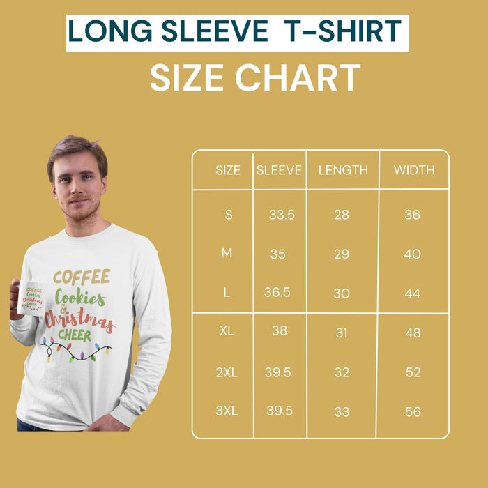 Long-Sleeve T-Shirt Size Chart 