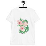 Lola's Doodles Blossoms #1 Short-Sleeve White T-Shirt - front