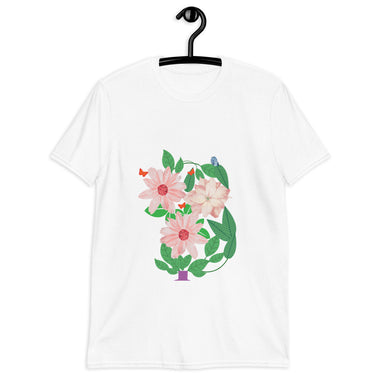 Lola's Doodles Blossoms #1 Short-Sleeve White T-Shirt - front